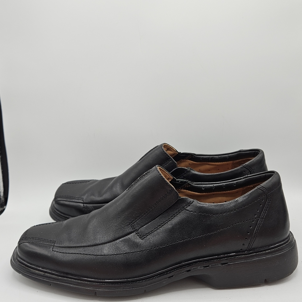 Clarks Undtructured Leather Slipon Loafers Size 11